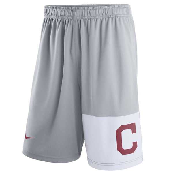 Men's Cleveland Indians Nike Gray Dry Fly Shorts,We sell and wholesale Men's Cleveland Indians Nike Gray Dry Fly Shorts on line form chian!